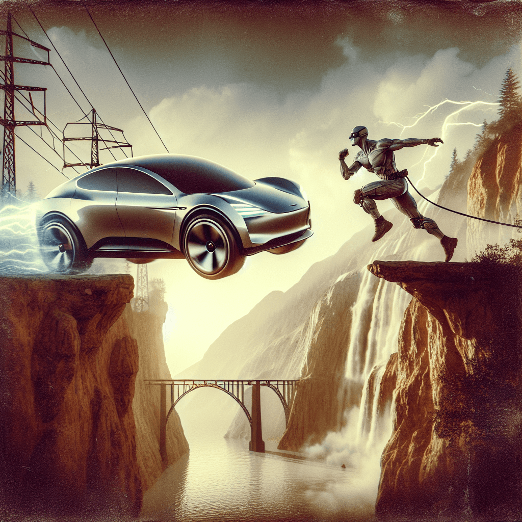 Danny Duncan Takes Tesla Cliff Jumping in Jaw-Dropping YouTube Stunt!