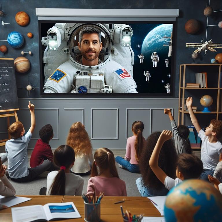 Banner for Students Experience Out-of-This-World Q&A with Astronaut on ISS!