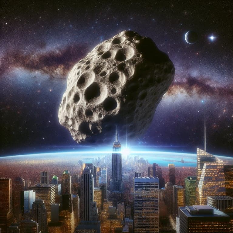 Colossal Empire State Building-Sized Asteroid Set for Scenic Space Flyby in 2025