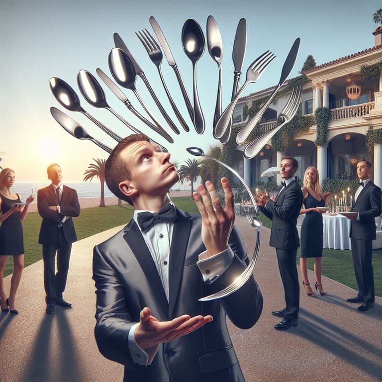Elon Musk Masters the Art of Cutlery Juggling at Mar-a-Lago