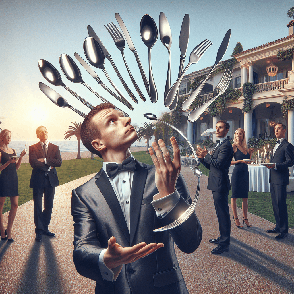 Banner for Elon Musk Masters the Art of Cutlery Juggling at Mar-a-Lago