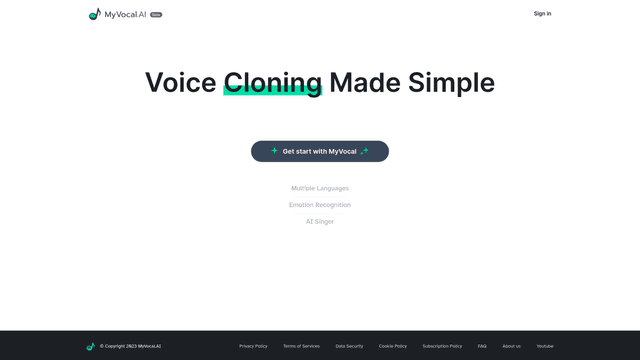 Thumbnail image for MyVocal.ai