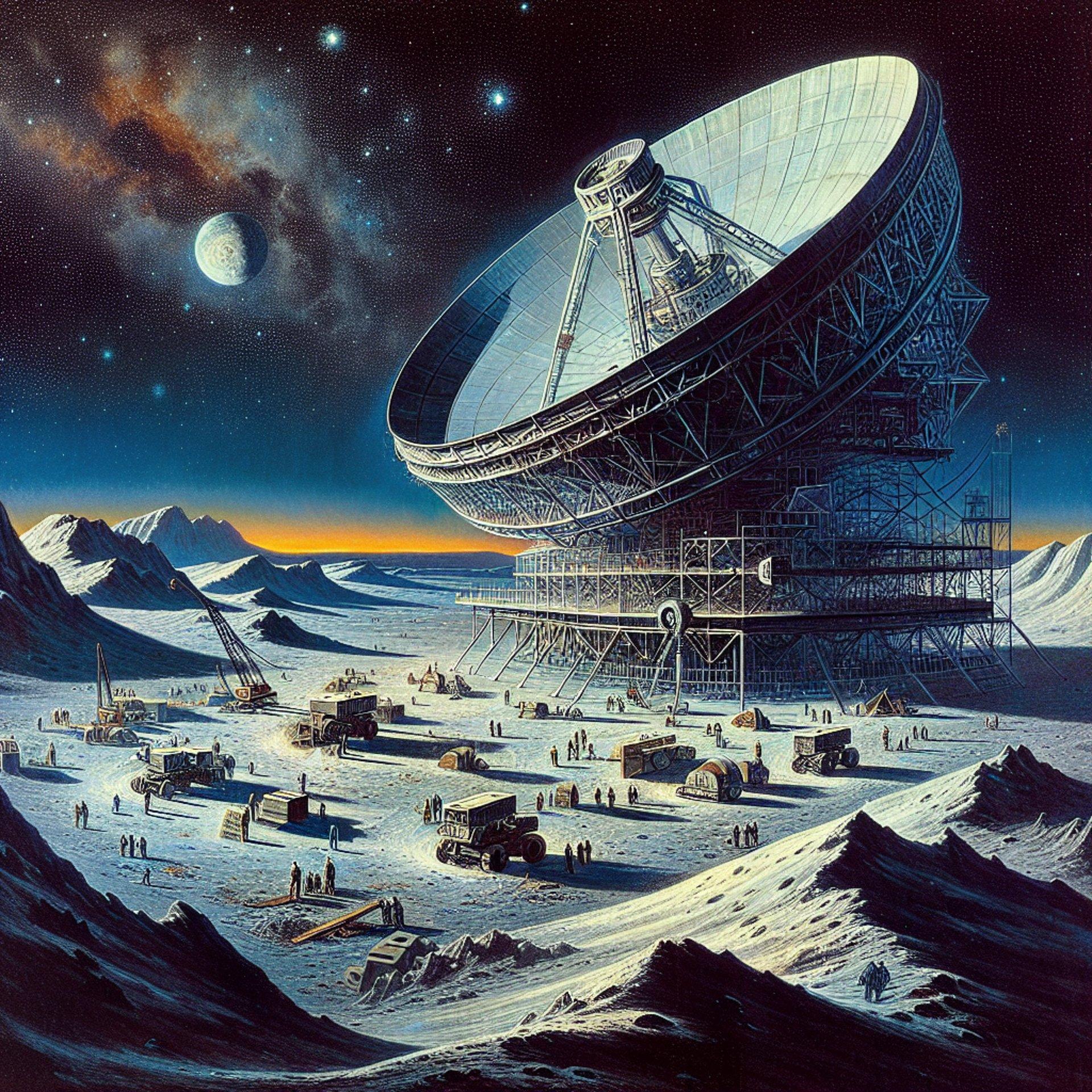 Banner for NASA's Ambitious Leap: Building a Giant Telescope on the Moon's Dark Side