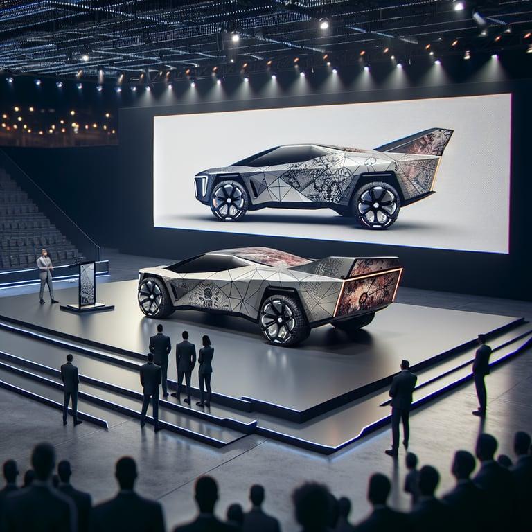 Banner for Tesla Cybertruck Debuts with Magnetic Appeal and Unique Wrap Options