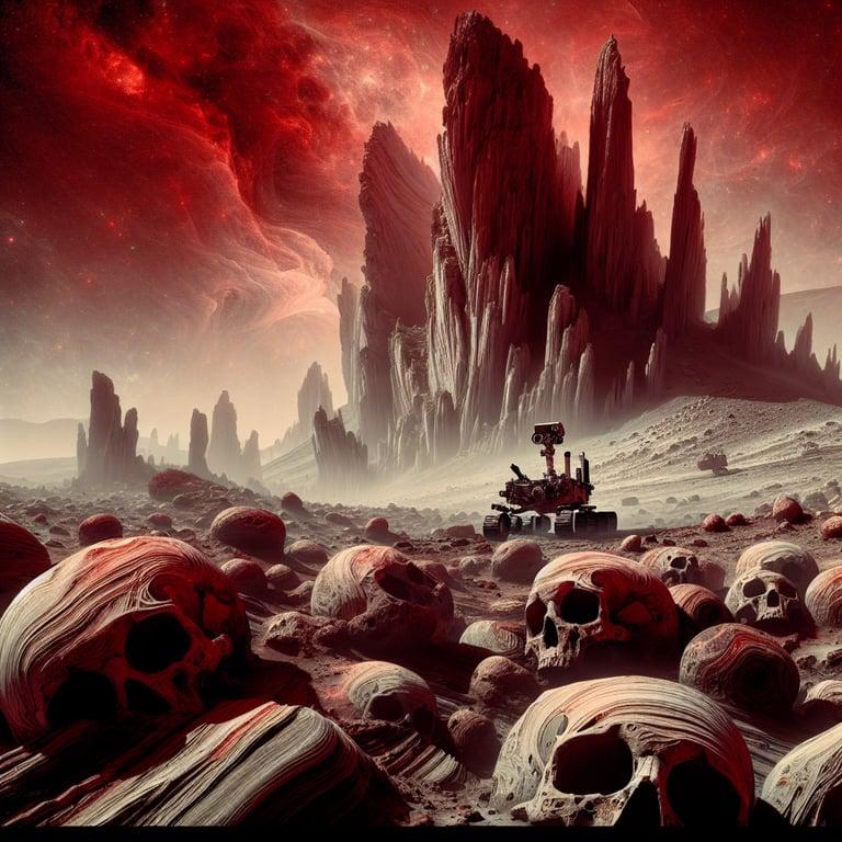 Banner for NASA's 'Skull Hill' Rocks the Mars Rover Scene