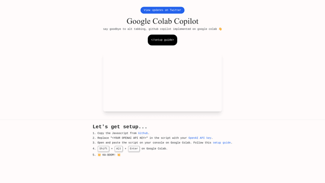 Thumbnail image for Google Colab Copilot