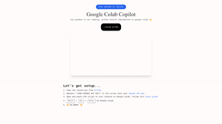 Thumbnail image for Google Colab Copilot