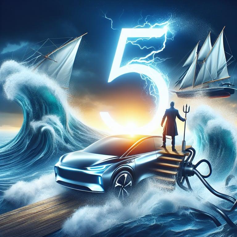 Banner for Elon Musk Pledges to Helm Tesla Through Stormy Seas for Five More Years