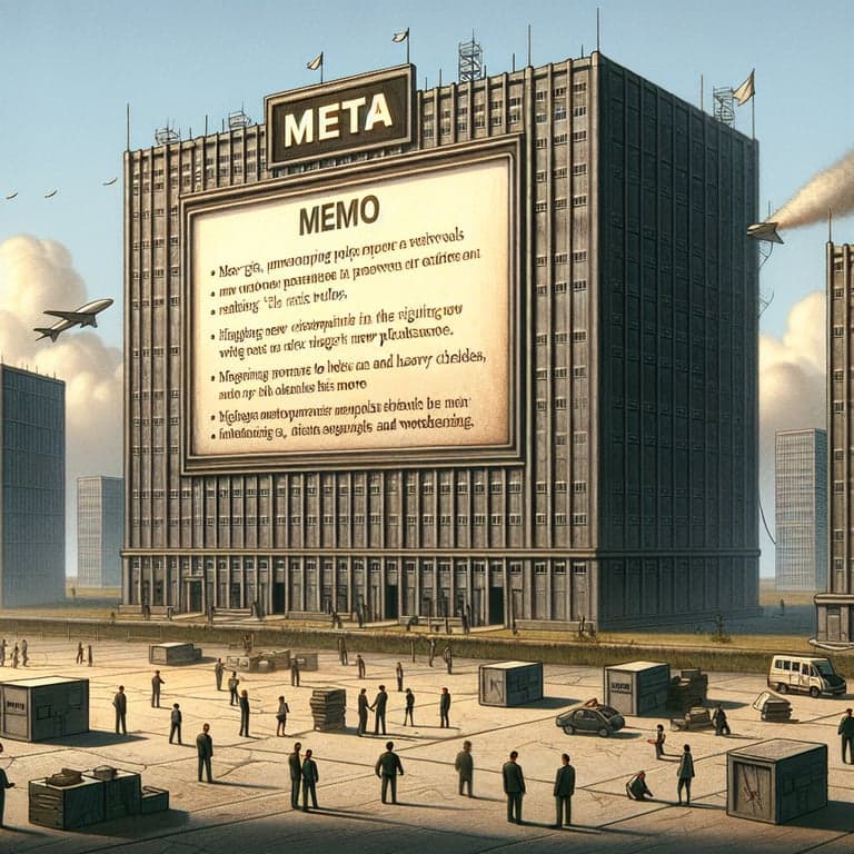 Banner for Meta's Leaked Memo Reveals Tough New Work Policies