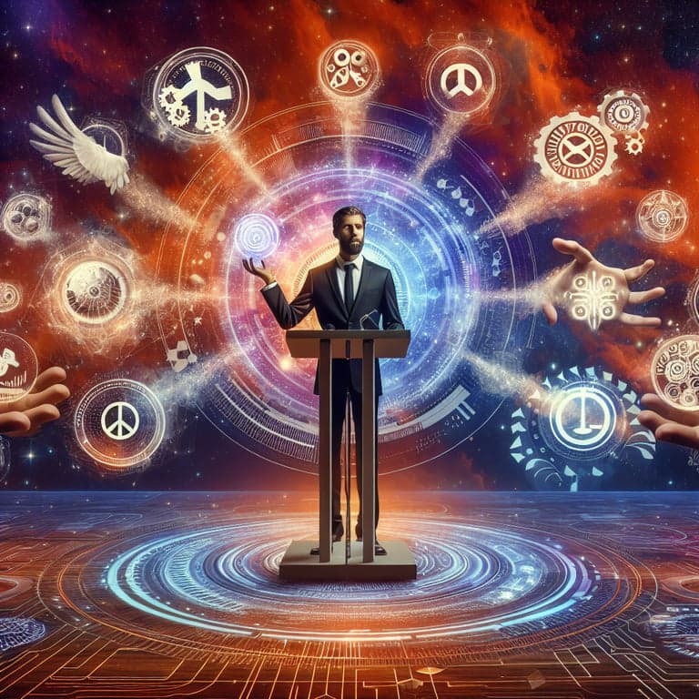 Banner for Peter Thiel's 'Antichrist' Tech Talk Stirs Debate: A Cosmic Battle of Innovation and Ideology