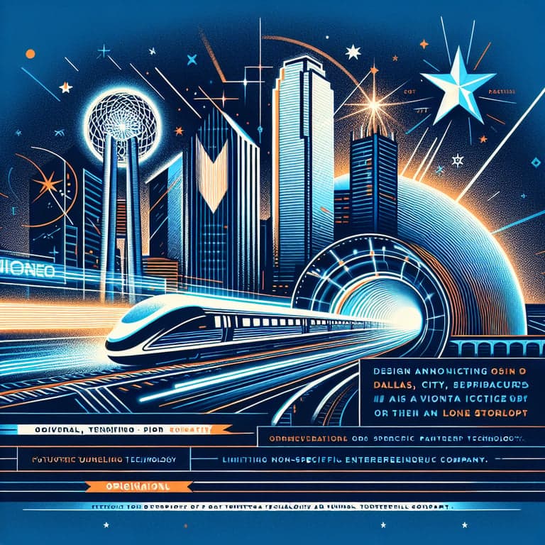 Banner for Dallas Named a Winner in Elon Musk's Boring Company Tunnel Vision Challenge!