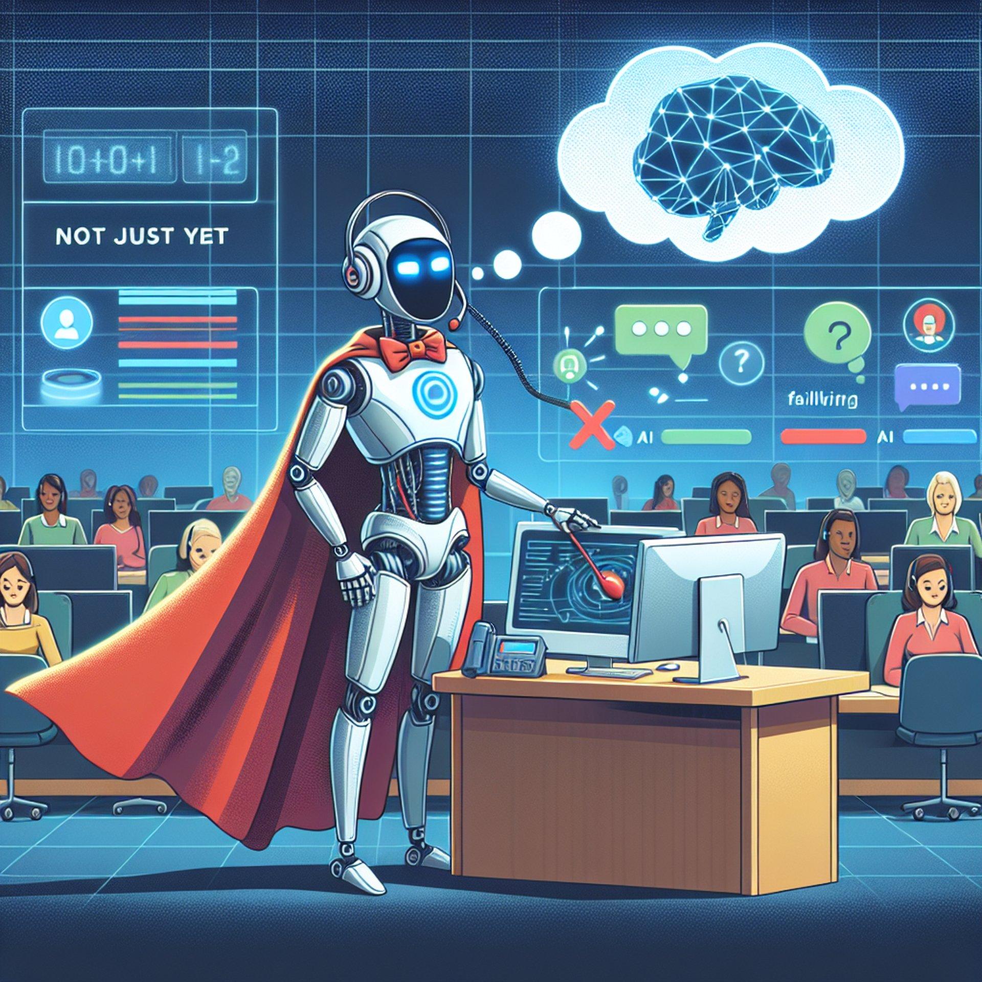 Banner for AI, Your Customer Service Hero? Maybe Not Just Yet