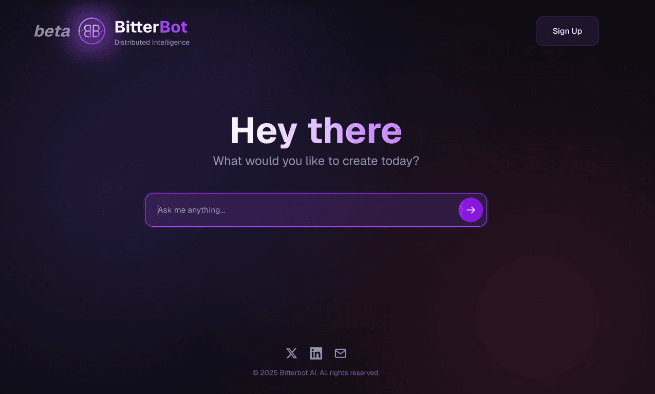 Bitterbot AI screenshot