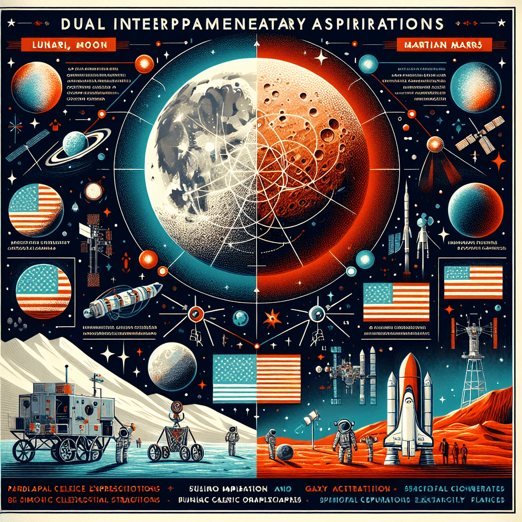 Banner for NASA's Dual Mission to Moon and Mars: A Galactic Ambition
