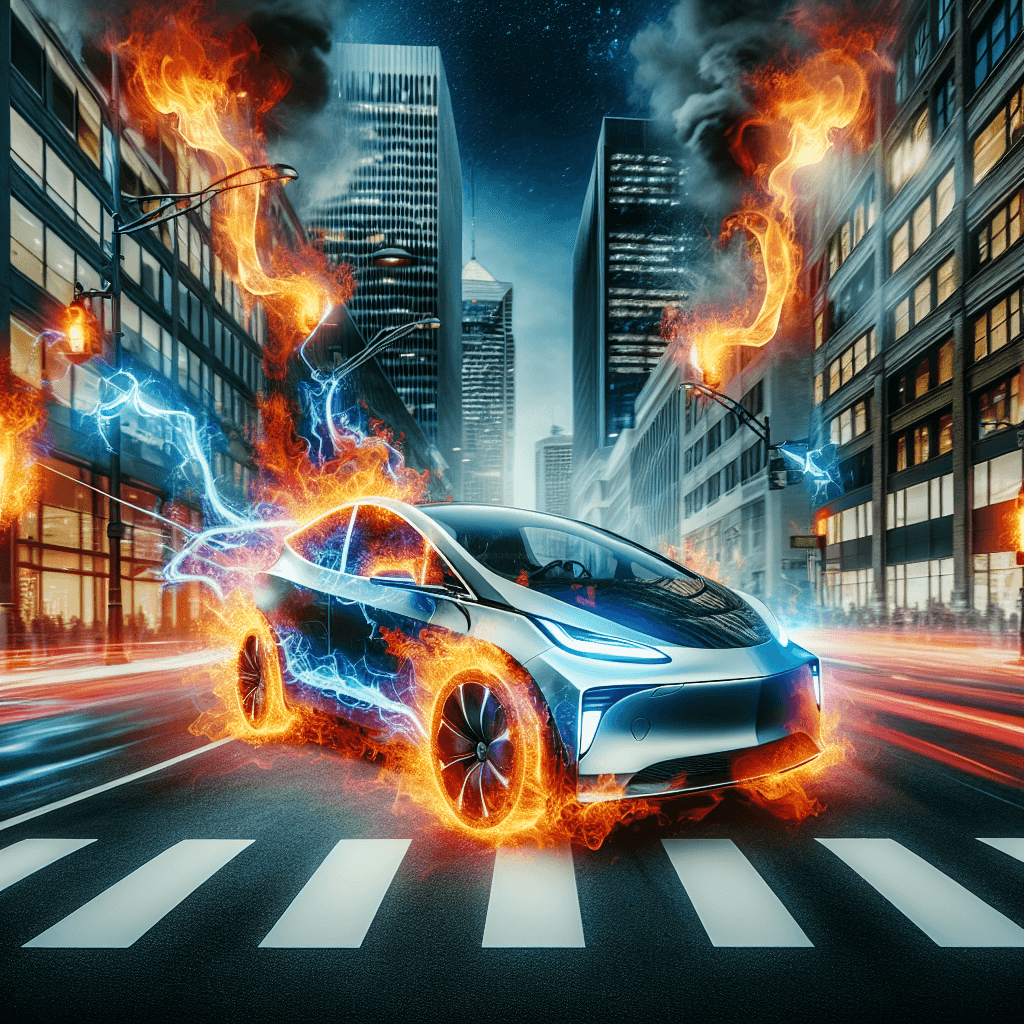 Flaming Tesla Drama in Midtown Memphis!