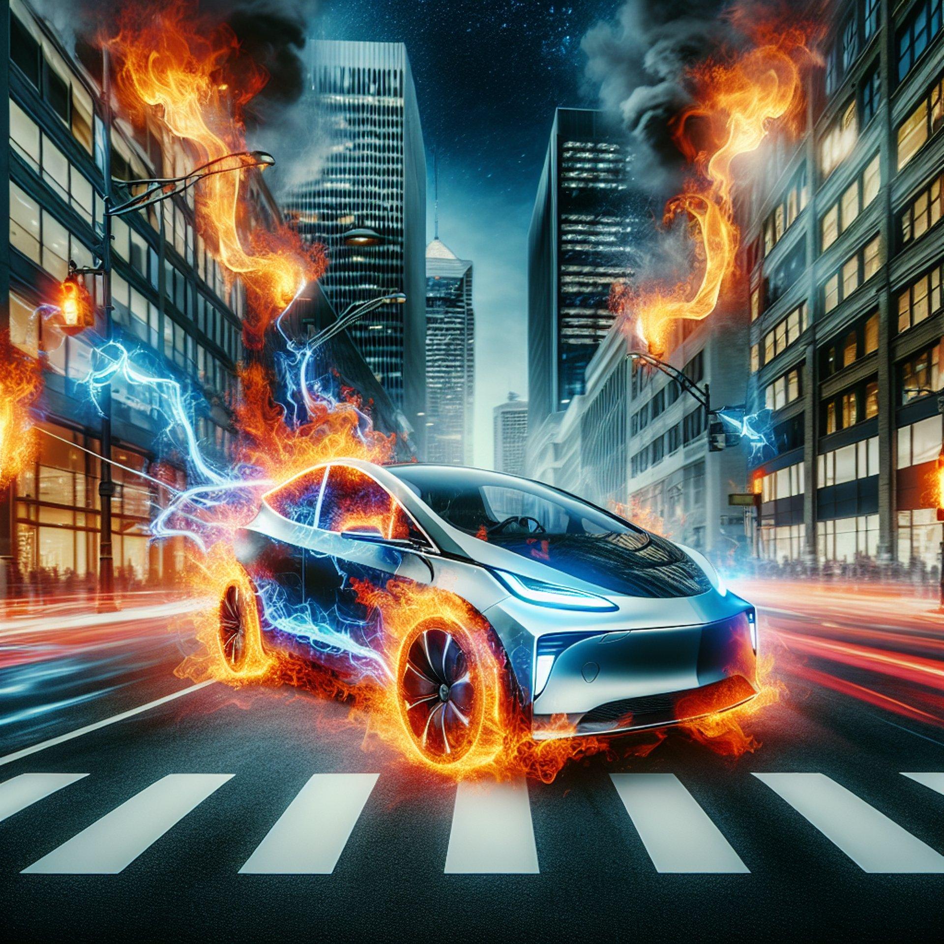 Banner for Flaming Tesla Drama in Midtown Memphis!