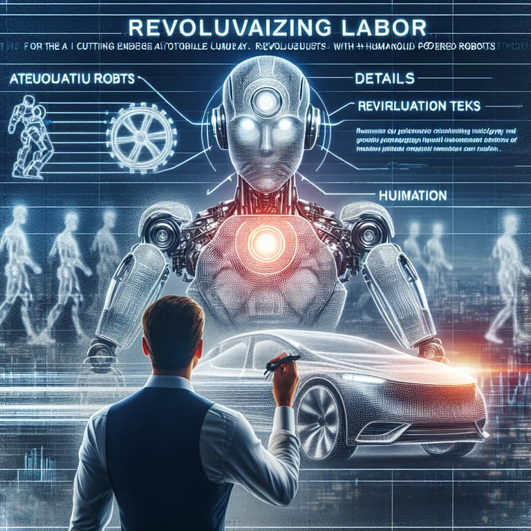 Elon Musk Unveils Vision for Tesla's Humanoid Robots: Revolutionizing Labor with Optimus