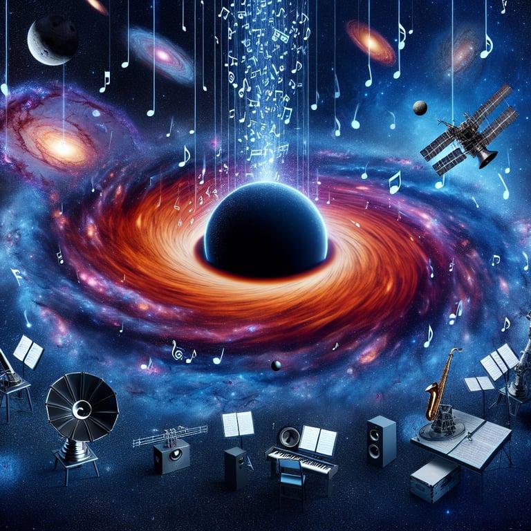 Banner for NASA Harmonizes with the Cosmos: Black Hole Data Turned into Music!