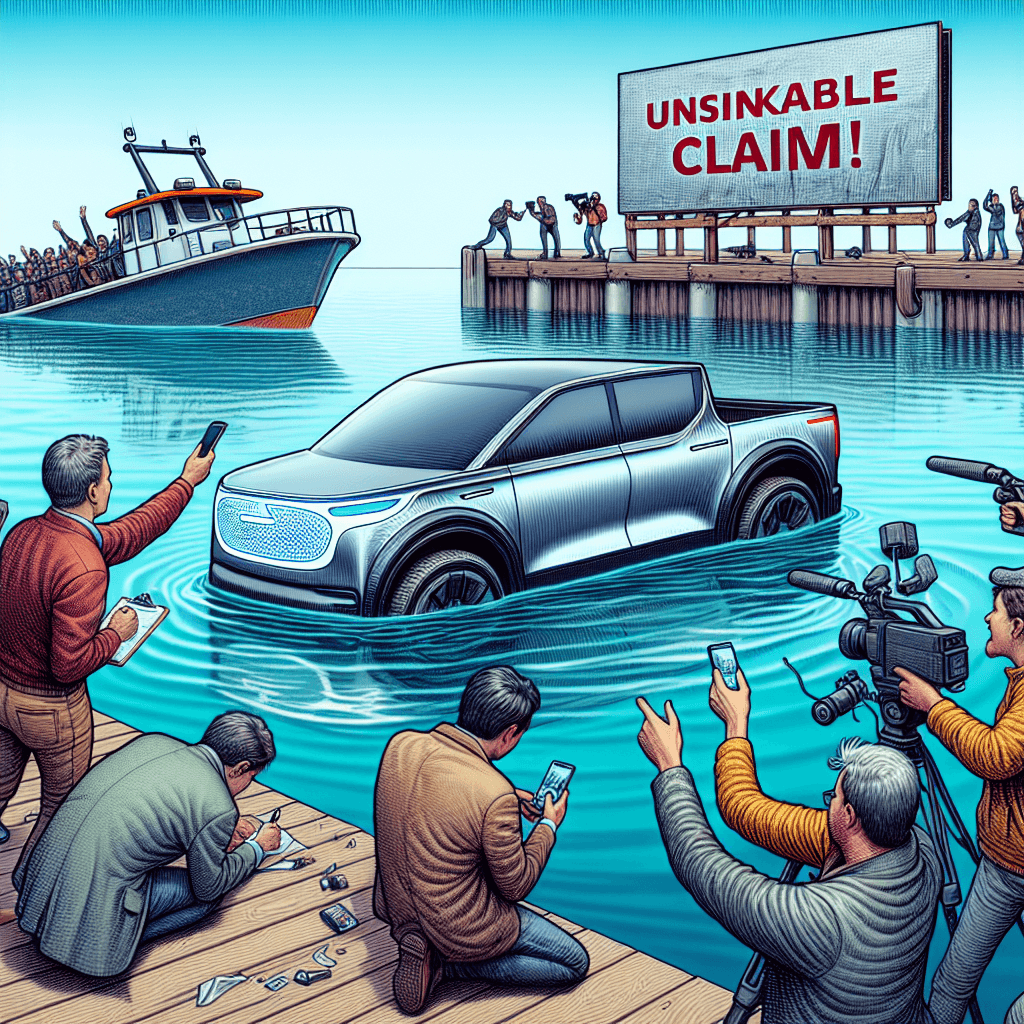 Banner for Tesla Cybertruck Sinks in Harbor Mishap, Elon Musk's Waterproof Claim Doused