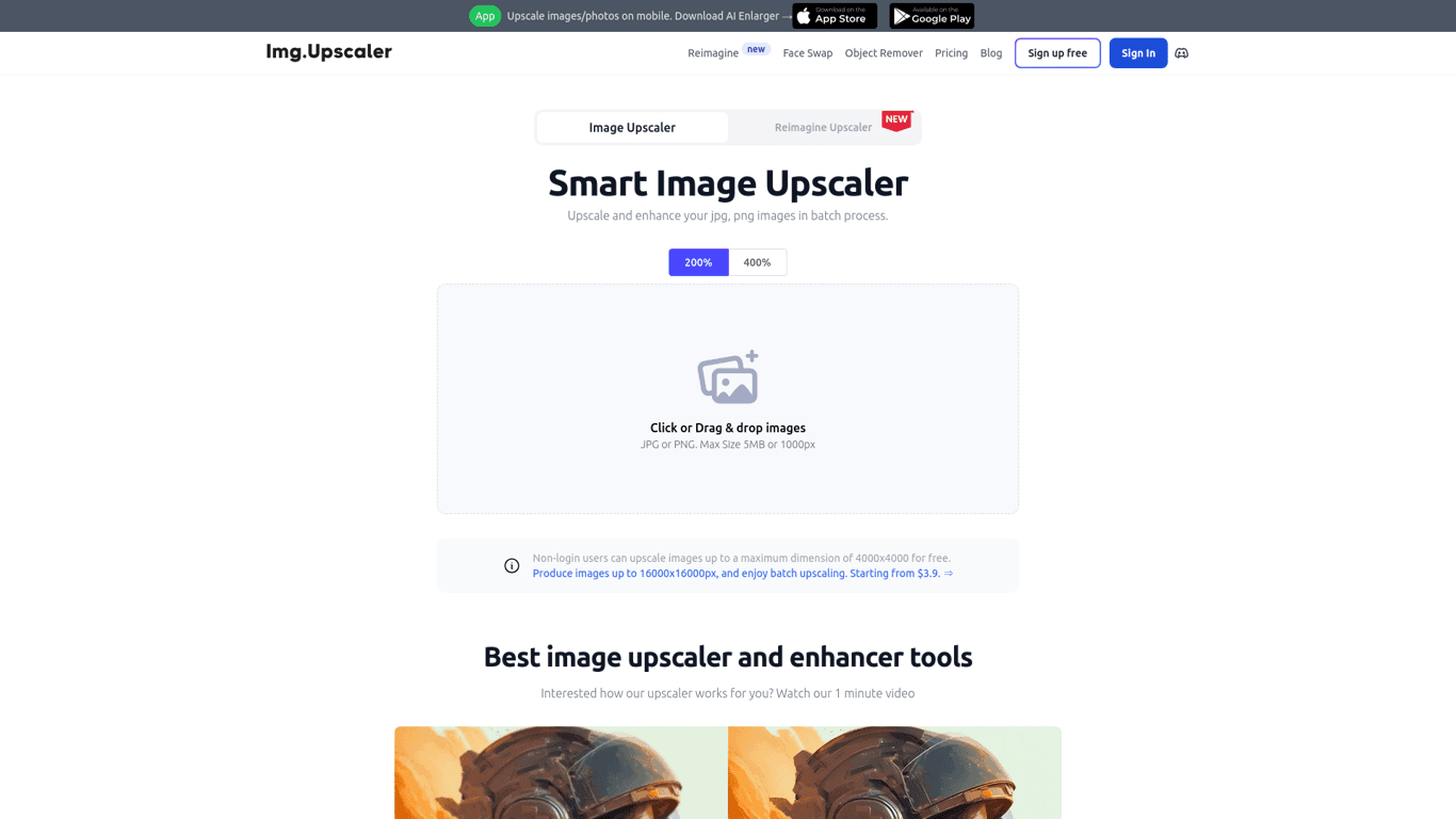 Img Upscaler screenshot