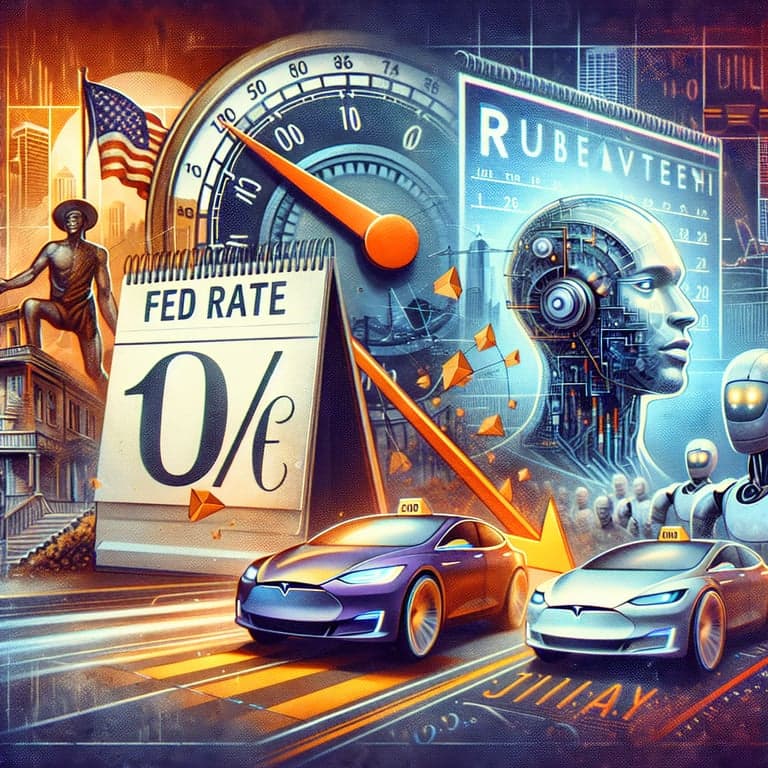 Banner for Fed Rate Decision, Juneteenth Holiday, and Tesla's Robotaxi Rollout: What to Expect This Week