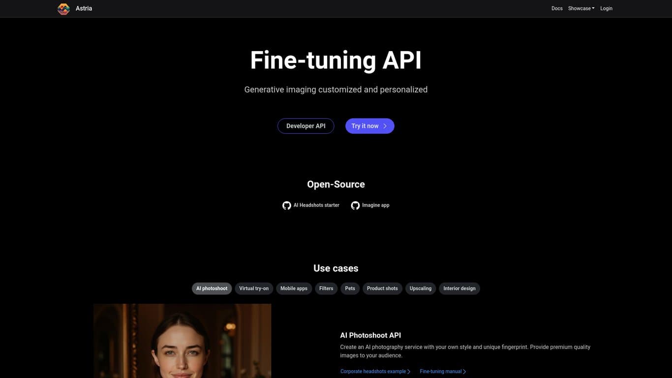Astria.ai screenshot
