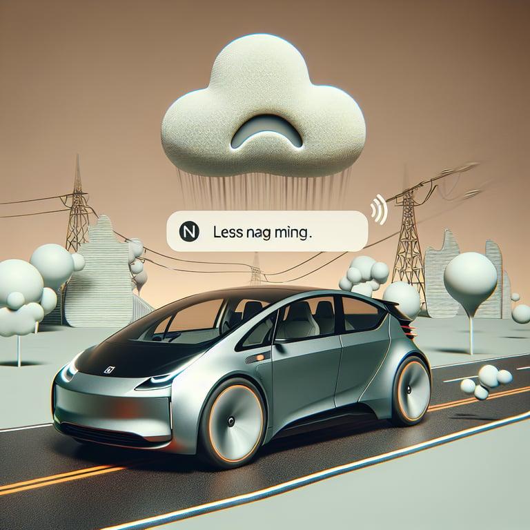 Banner for Elon Tones It Down: Tesla's 'Less Nag' Full Self-Driving Update Pending
