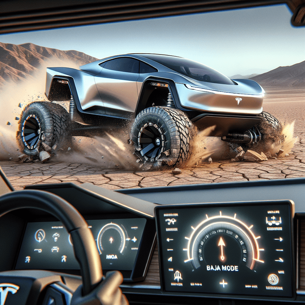Banner for Tesla Cybertruck: Tackling Tire Blowouts with Baja Mode Brilliance!