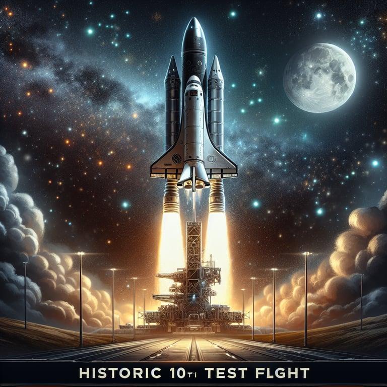 Banner for SpaceX's Starship Takes Flight for a Historic 10th Test!