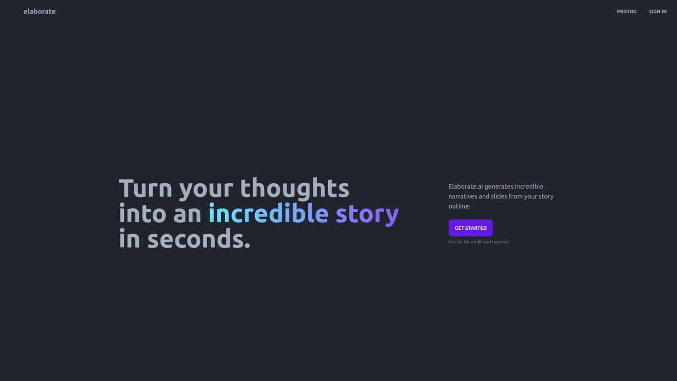 Elaborate screenshot