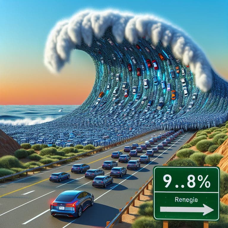 Banner for Tesla's Dip Doesn't Stop the EV Surge: US Electric Vehicle Penetration Hits 9.8%!