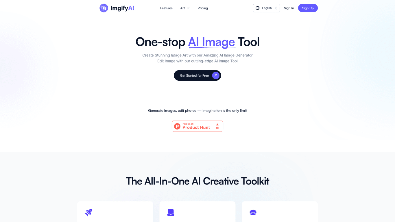 Imgifyai.com screenshot