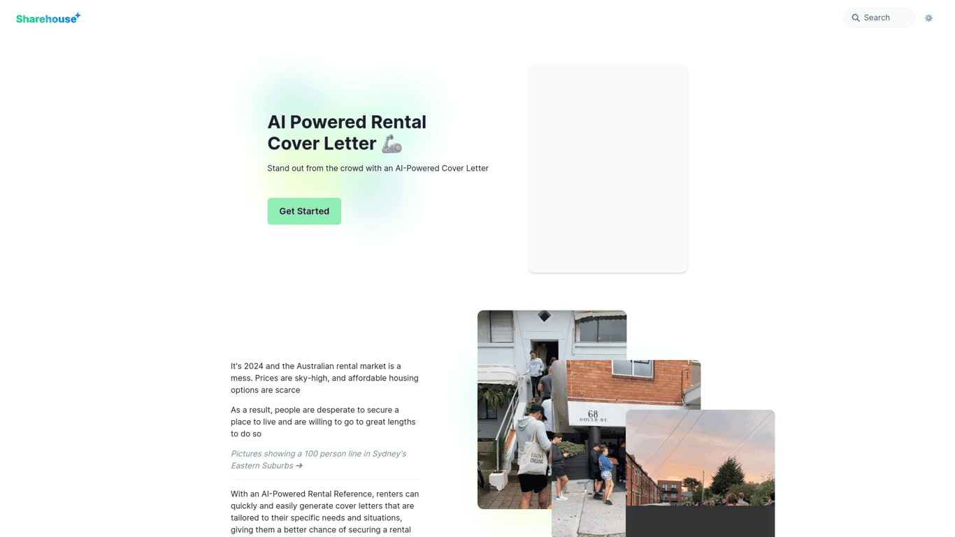 Sharehouse screenshot