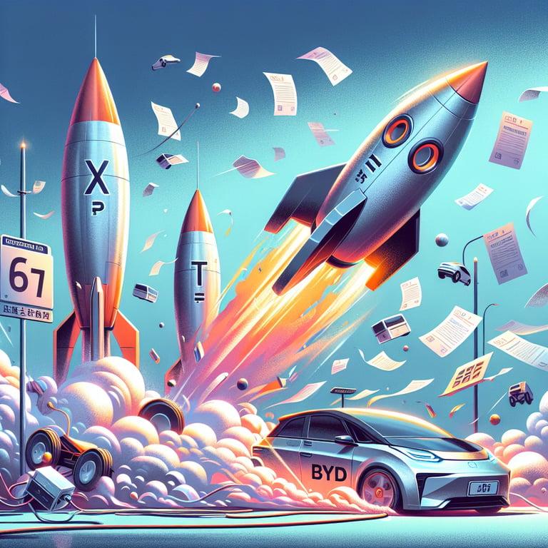 Banner for China's EV Registration Frenzy: Xpeng and Tesla Soar While BYD Stumbles