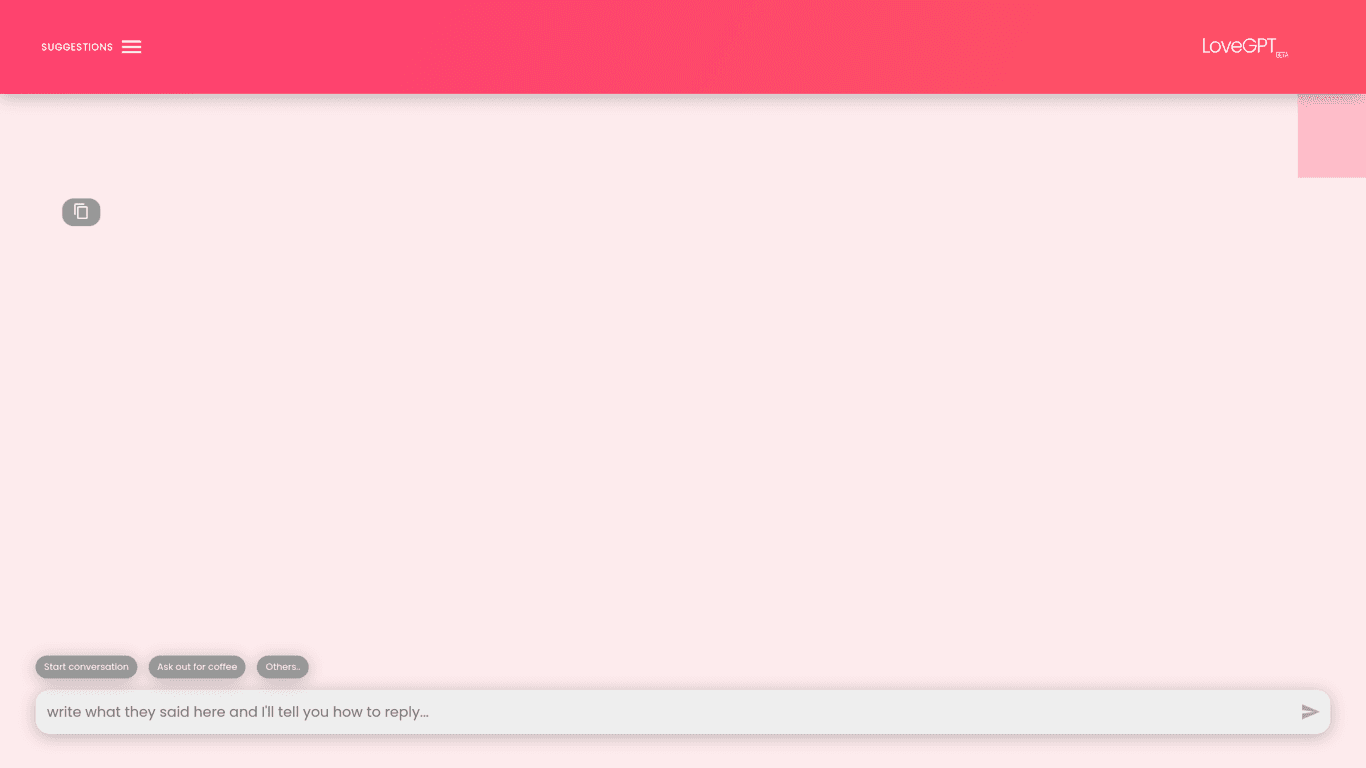 LoveGPT screenshot