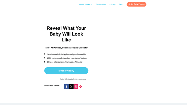 Thumbnail image for AI Baby Generator