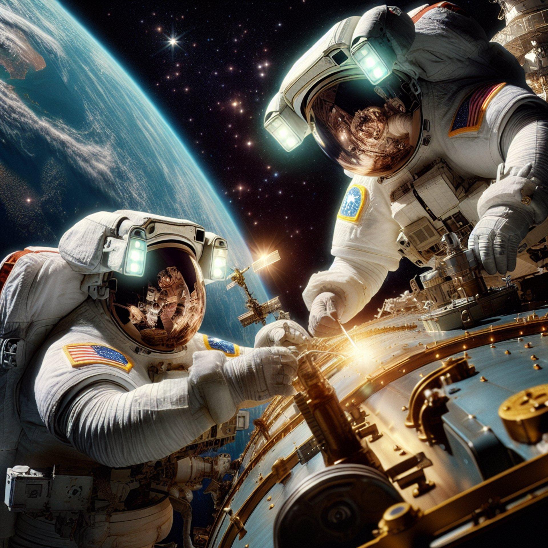 Banner for NASA Astronauts Shine in Fifth Historic All-Female Spacewalk!
