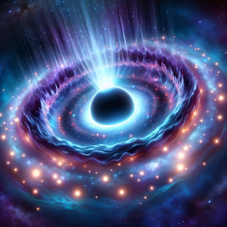 Supermassive Surprise: Black Hole's Superstorm Ignites New Stars in Distant Galaxy