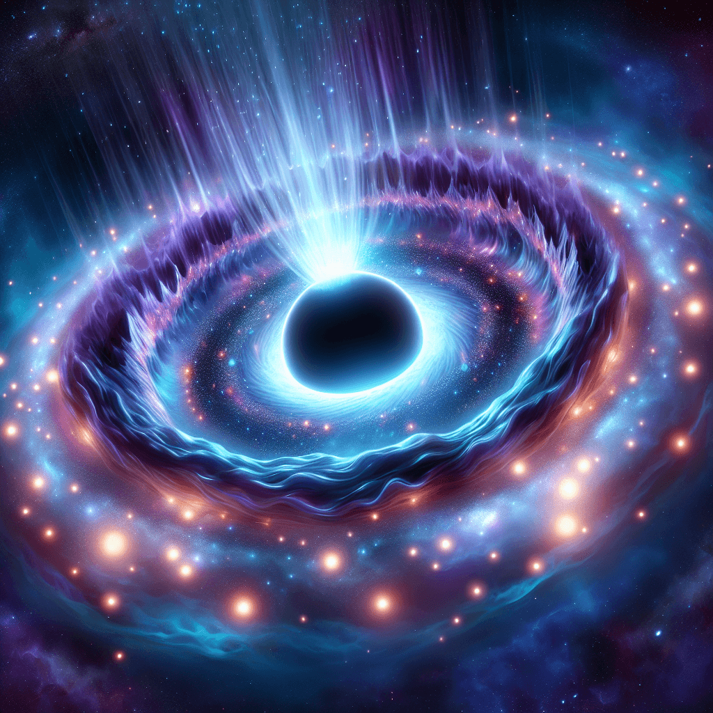 Supermassive Surprise: Black Hole's Superstorm Ignites New Stars in Distant Galaxy