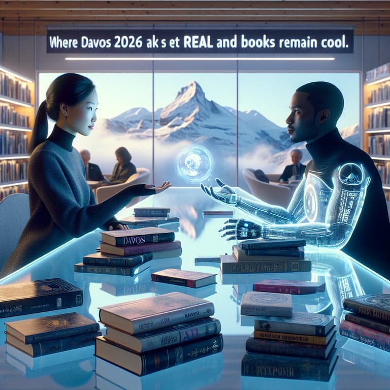 Banner for Davos 2026: Where AI Talks Get Real and Books Remain Cool