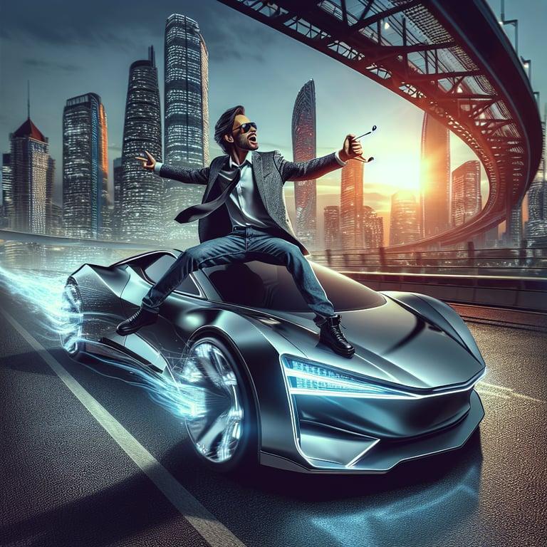Banner for Rohit Sharma's Electrifying Ride: Why Tesla Doesn't Need Ads, Thanks to Celebrity Power