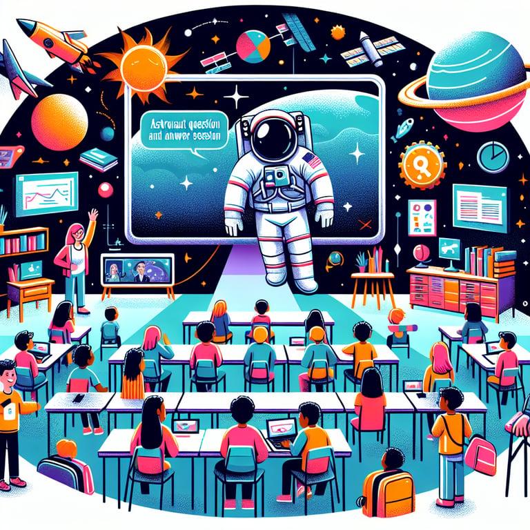 Banner for NASA Brings Cosmic Adventure to NJ Classrooms with Astronaut Q&A!