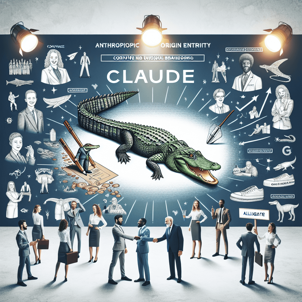 Banner for Anthropic Sponsors An Alligator Named Claude: A Unique Branding Move