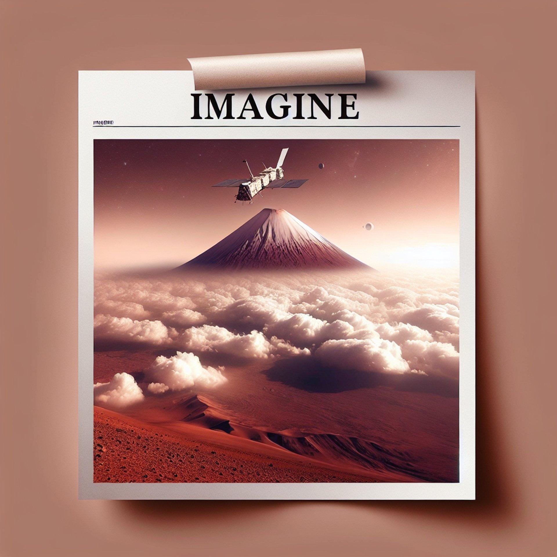Banner for NASA's Mars Odyssey Snaps Majestic View of Arsia Mons Piercing Through Martian Clouds