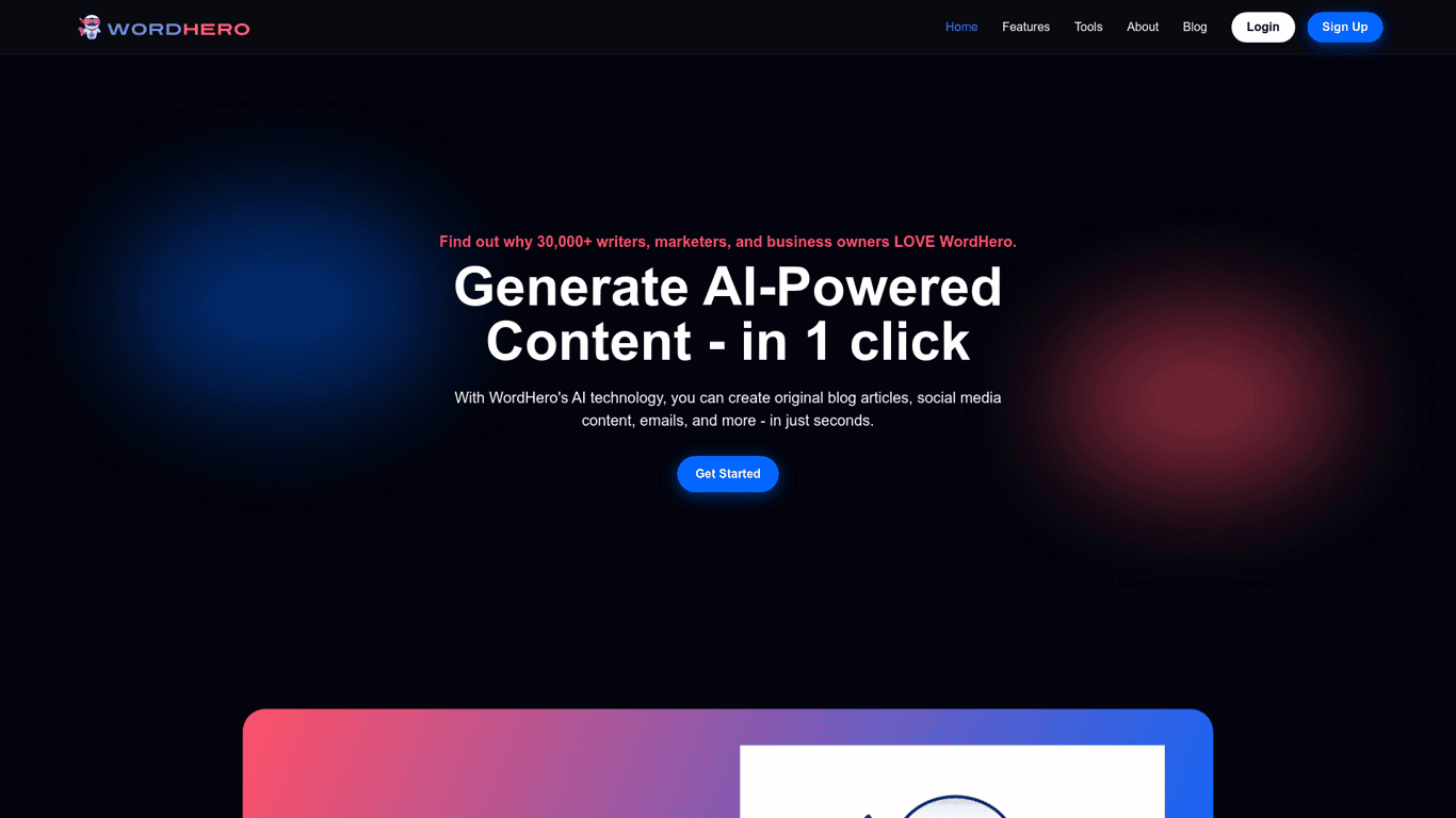 WordHero screenshot
