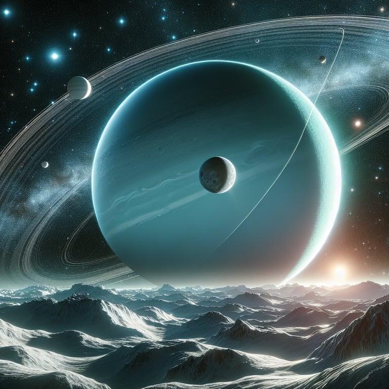 Banner for Tiny New Moon Discovered Orbiting Uranus by JWST