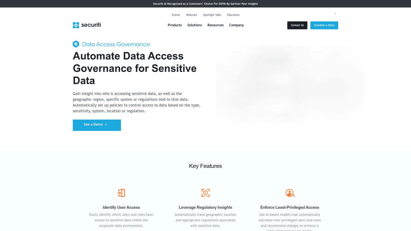 Securiti screenshot