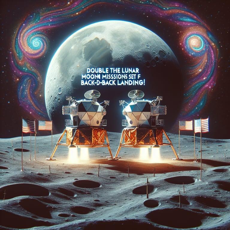 Banner for Double the Lunar Fun: Private Moon Missions Set for Back-to-Back Landings!