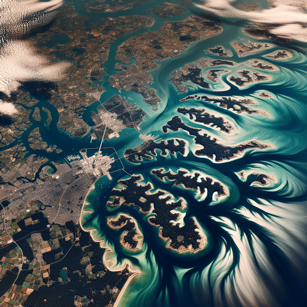 Banner for NASA's Astounding Capture of Boston Harbor's Ancient Drumlin Islands