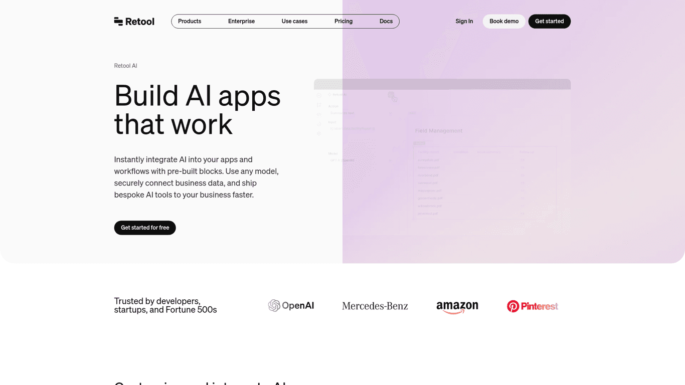 Retool screenshot